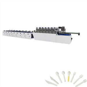 Umhverfispappírsskeiðagerðarvél